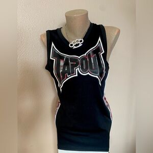 Y2k Tapout Red & Black Camo Jersey Tank Top